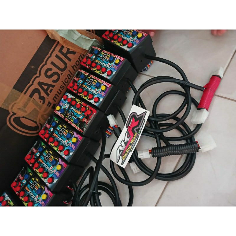 Modul Moreno ms8 Moreno dav air horn angklung telolet 6 corong basuri v4 plus tombol pianika doremi