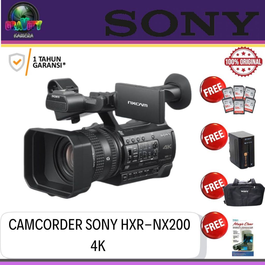 SONY HXR-NX200 4K CAMCORDER / SONY HXR-NX200 / SONY NX200