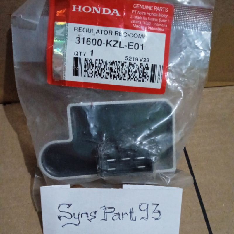 31600-KZL-E01 Kiprok Regulator BEAT FI SCOOPY FI SPACY FI 2013 Lama Original Honda