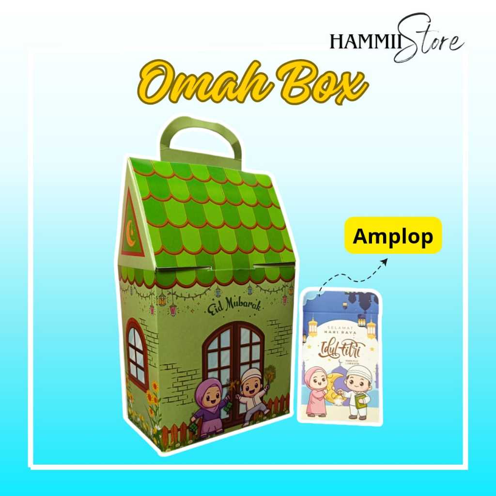 

- [20 Paket] Mini Hampers Lebaran Bentuk Rumah Bahan Tebal