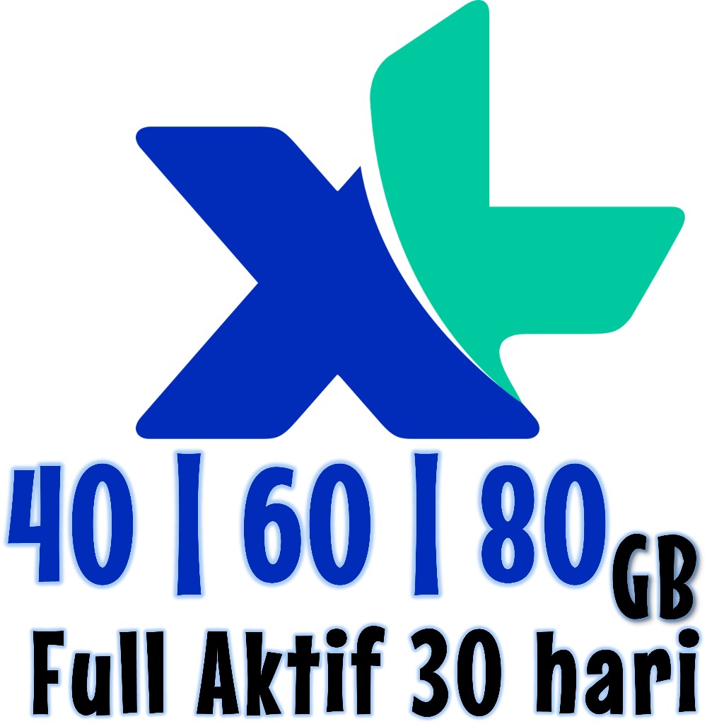 kuota xl 40gb 60gb 80gb 40 60 80 unlimited chat voucher xl paket data xl kouta xl paket kuota xl data XL Axiata