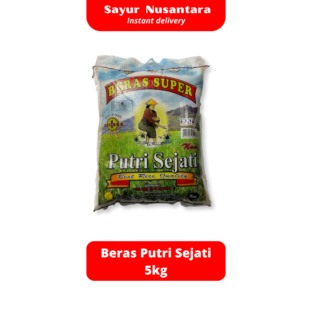 

Beras Putri Sejati 5Kg - Sayur Nusantara