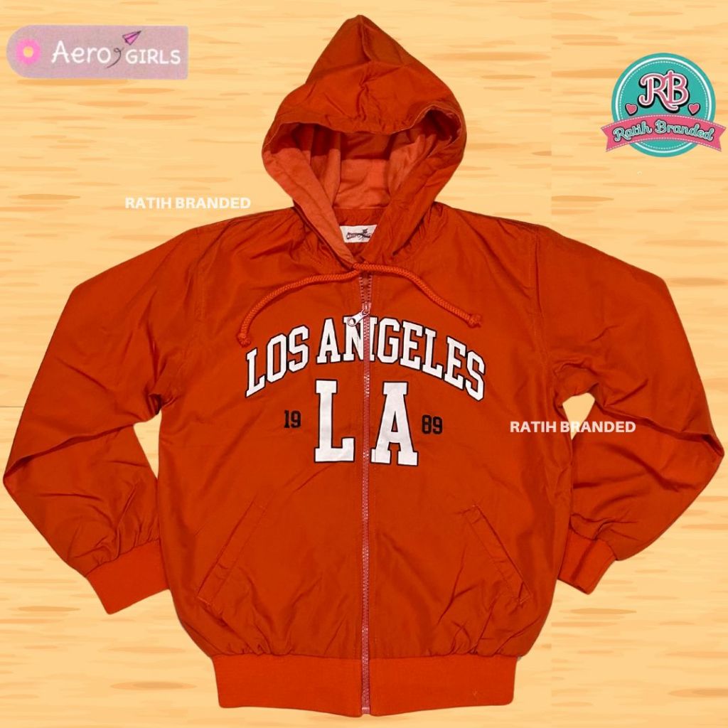 Aero kids jaket parasut anak perempuan aero girls tangan panjang branded matahari original obral mur
