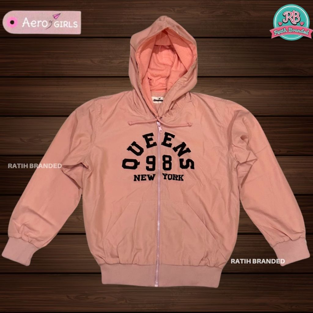 Aero kids jaket parasut anak perempuan aero girls tangan panjang branded matahari original obral mur