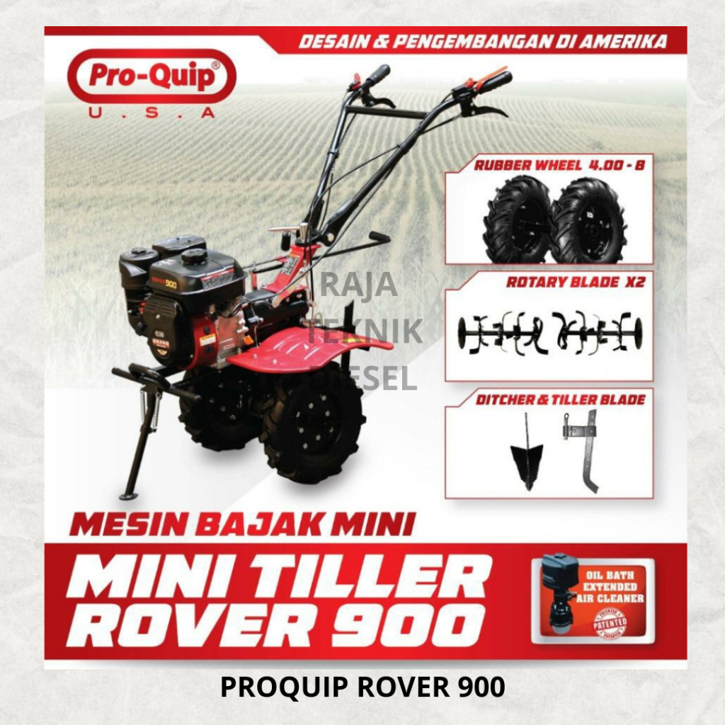 MESIN BAJAK MINI / MINI TILLER / CULTIVATOR PROQUIP ROVER 900 TERBAIK