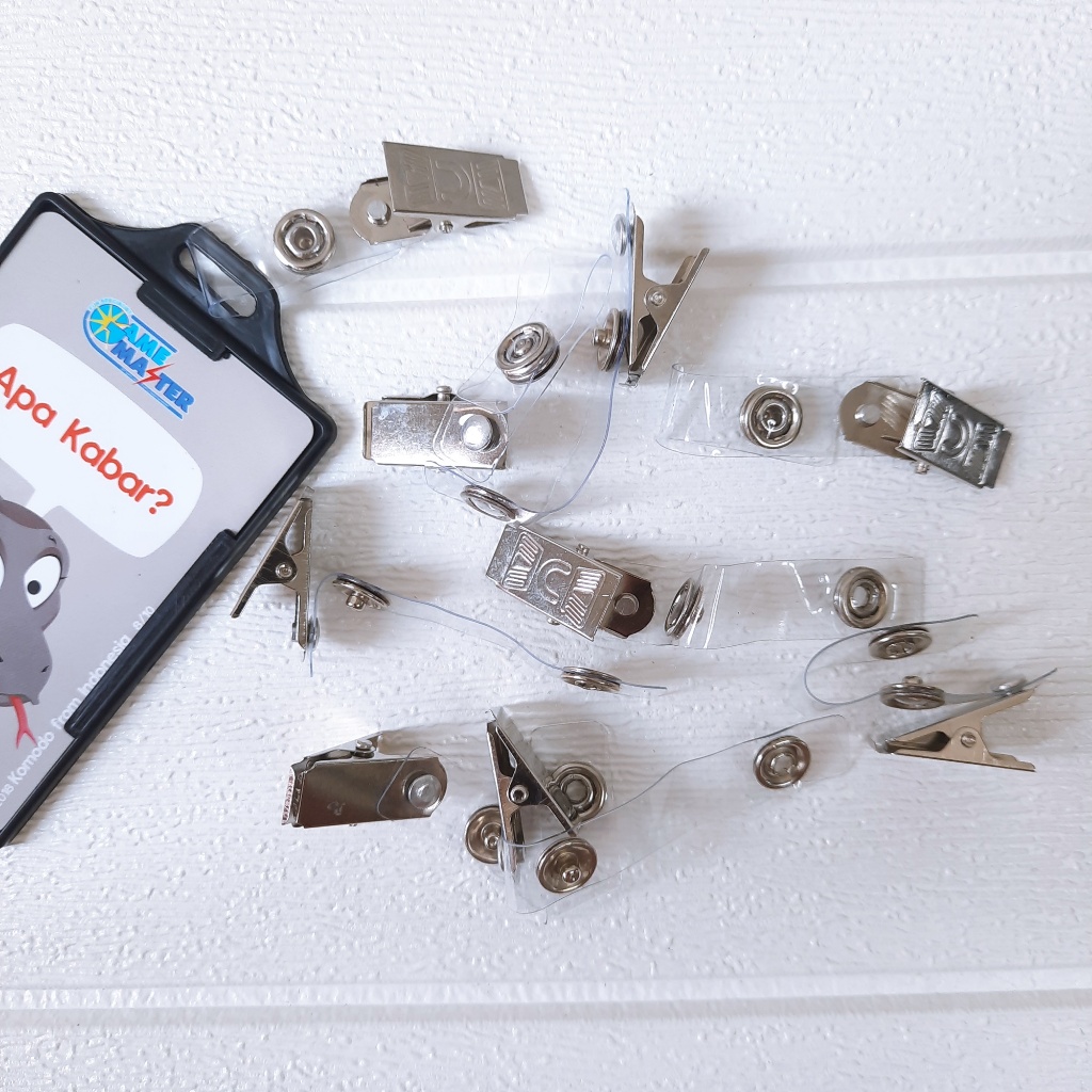 

GANTUNGAN JEPIT UNTUK TALI ID NAME TAG JEPIT ID CARD BESI/JEPIT U - JEPIT NAME TAG ZS56