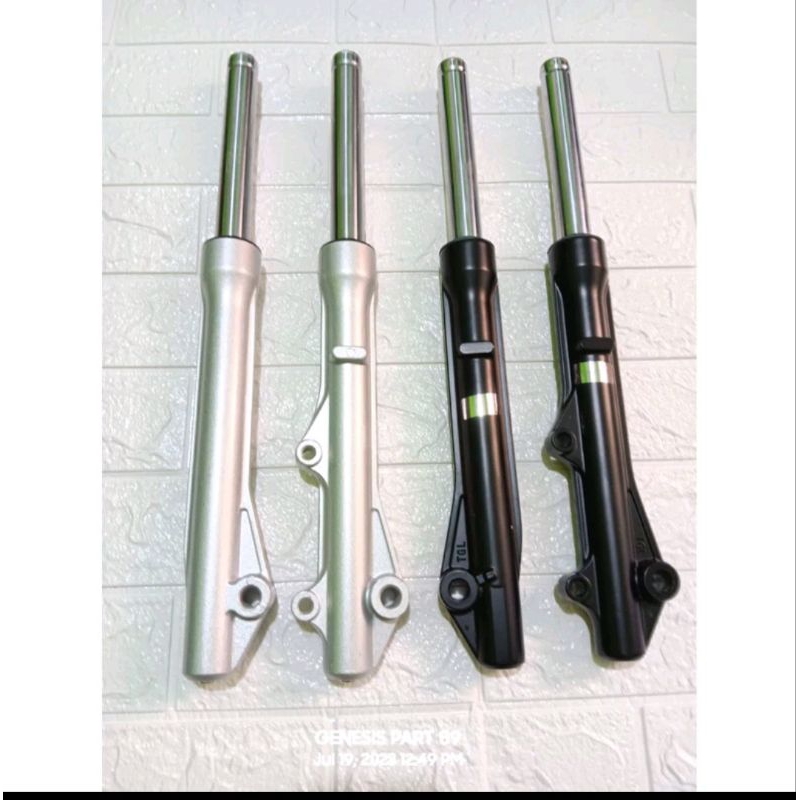 SHOCK DEPAN AS+TABUNG VARIO 110/VARIO 110 KARBU TABUNG HITAM/TABUNG SILVER