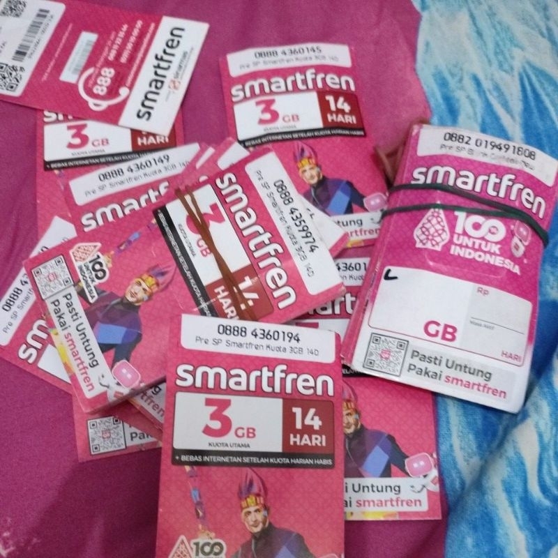 Kartu Smartfren 3+5 gb