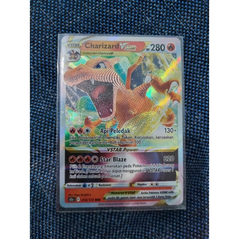 Kartu TCG Pokemon Bahasa Indonesia : Charizard VSTAR (s12a 014/172)