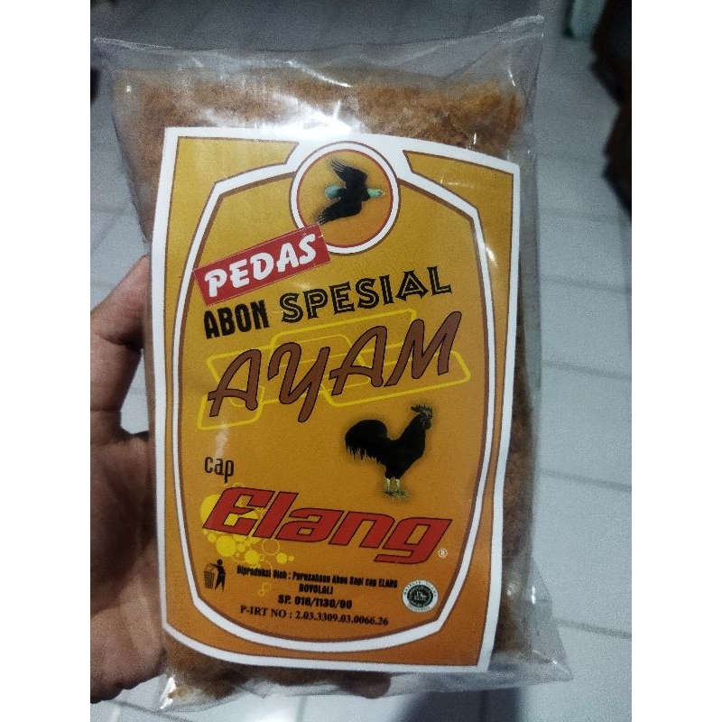 

Abon Ayam Spesial cap Elang Kemasan 250gr Manis Dan Pedas