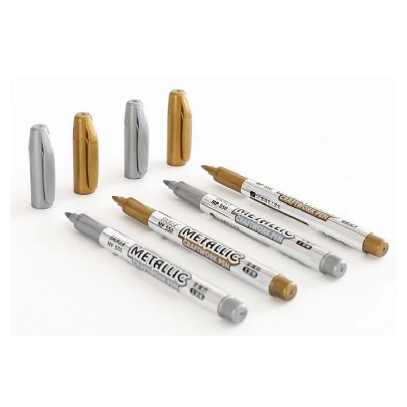 

PULPEN GEL HITAM JOYKO GP-265 Q GEL PEN 0.5 MM BULLET TIP BAOKE METALLIC MARKER PEN MP-550 - SPIDOL METALIK