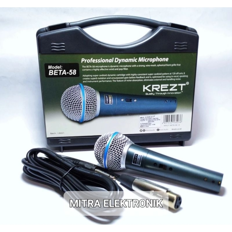 MIC KREZT BETA 58 ORIGINAL KREZT Mic dynamic krezt beta 58