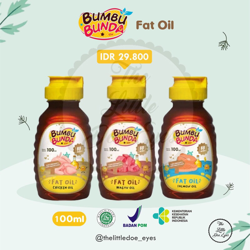 

Bumbu Bunda Fat Oil Chicken/Beef/Salmon 100ml