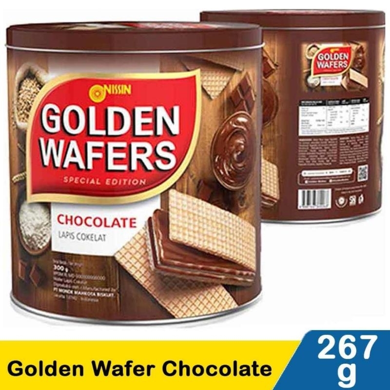 

NISSIN GOLDEN WAFFER KALENG 267Gr MURAH