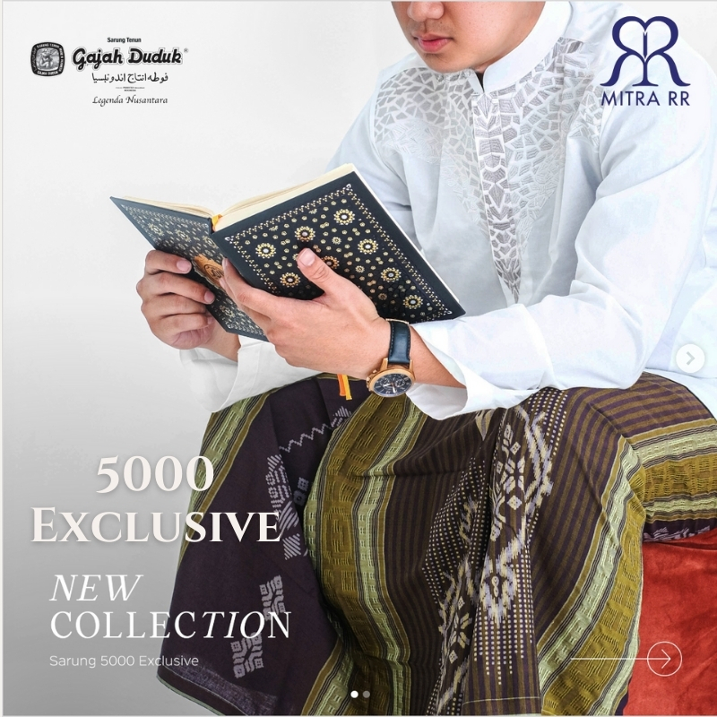 Sarung  Gajah Duduk 5000 Exclusive | Sarung Tenun Dewasa Ecer Grosir