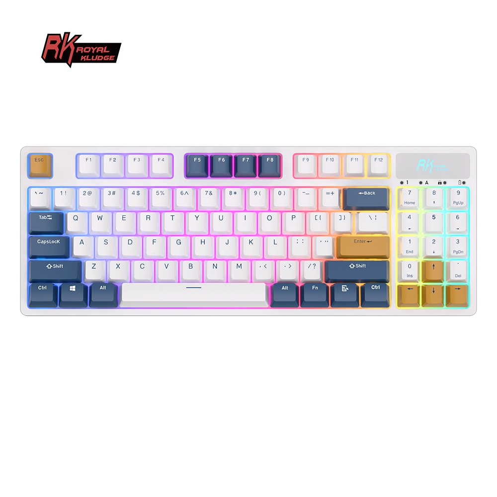 Royal Kludge RK 89 White 89 Keys Gaming Keyboard