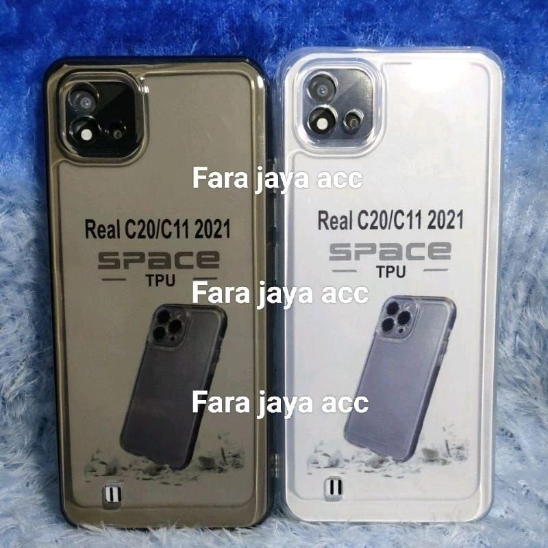 Soft Case Clear Space Bening Realme C20/C20A/C11-2021/Narzo 50i Casing Pelindung Camera