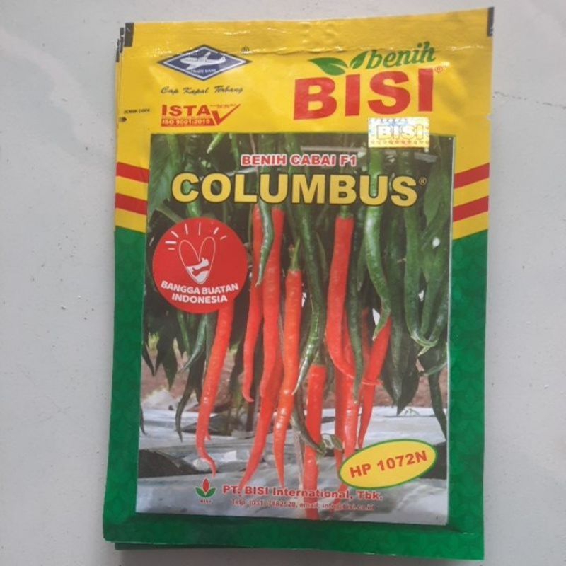 Benih bibit Cabe merah besar C0UMBUS F1 10 gram cap kapal terbang