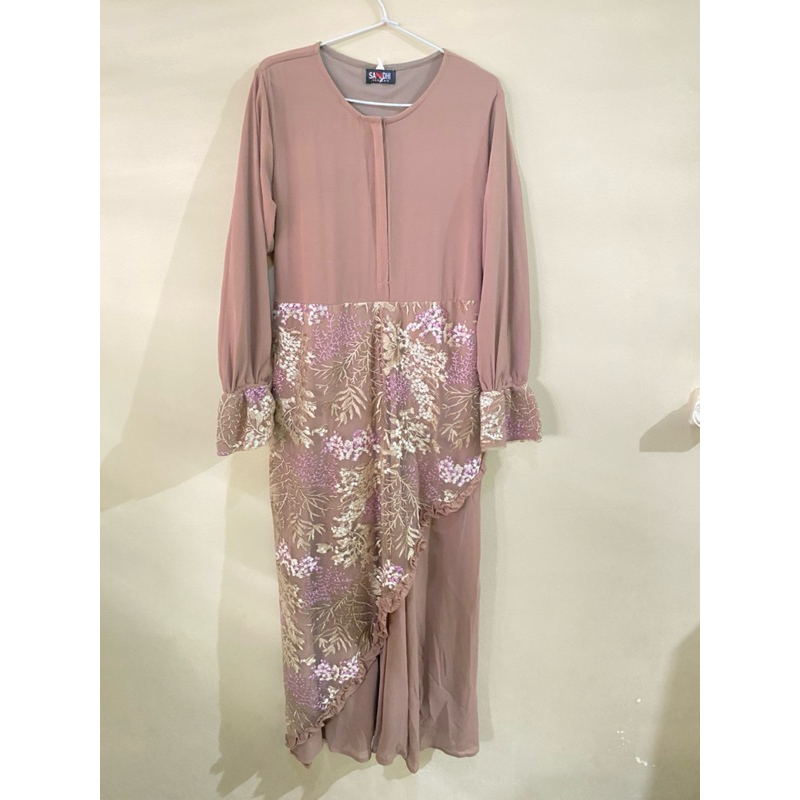 Preloved [No Label] Dress Pesta - Dress Syari - Dress wanita - Pakaian Wanita - Dress Syari Kondanga