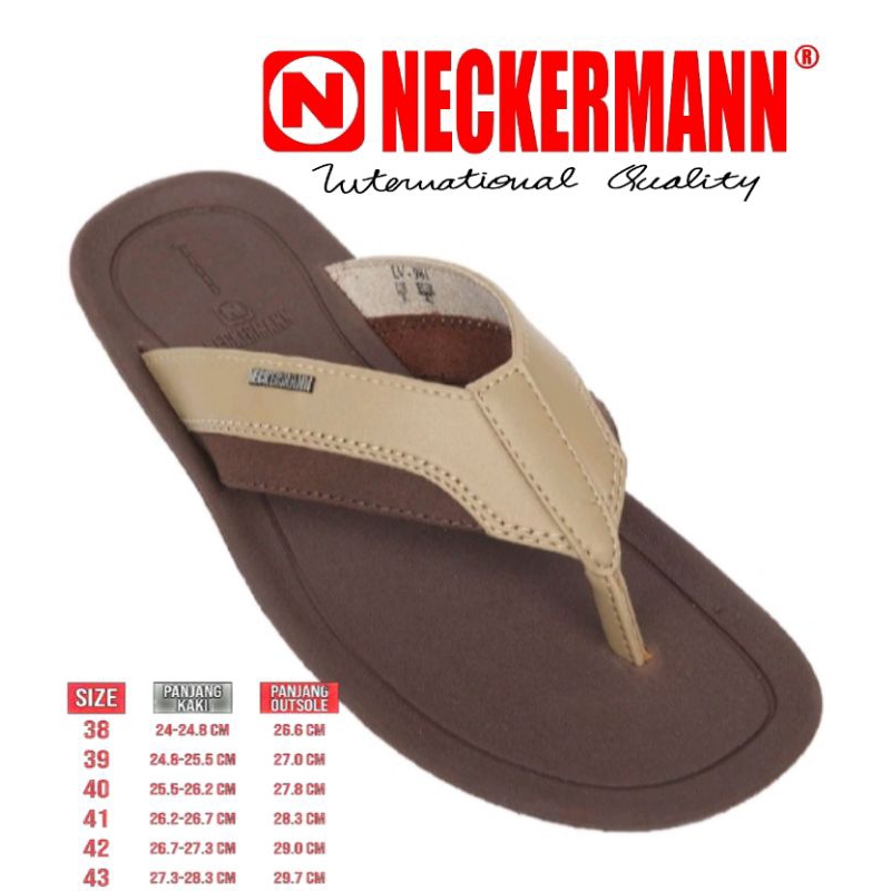 ORIGINAL sandal neckermann LV-981 / sandal pria cowok dewasa japit kulit kalep gaul keren elegan ori