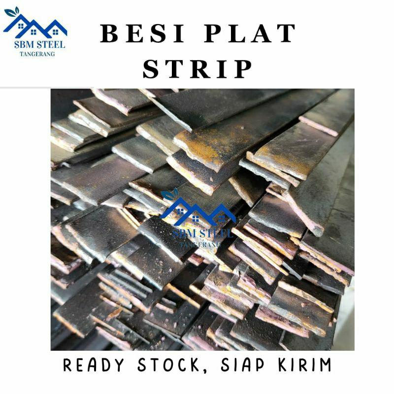 Besi Plat Strip Lebar 4cm Tebal 4mm Panjang 6 Meter