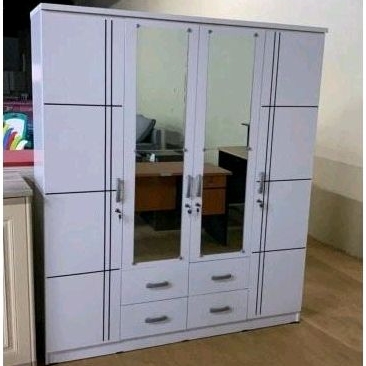 Lemari pakaian 4 pintu/Lemari 4 pintu minimalis/Lemari baju/Lemari pakaian/Lemari