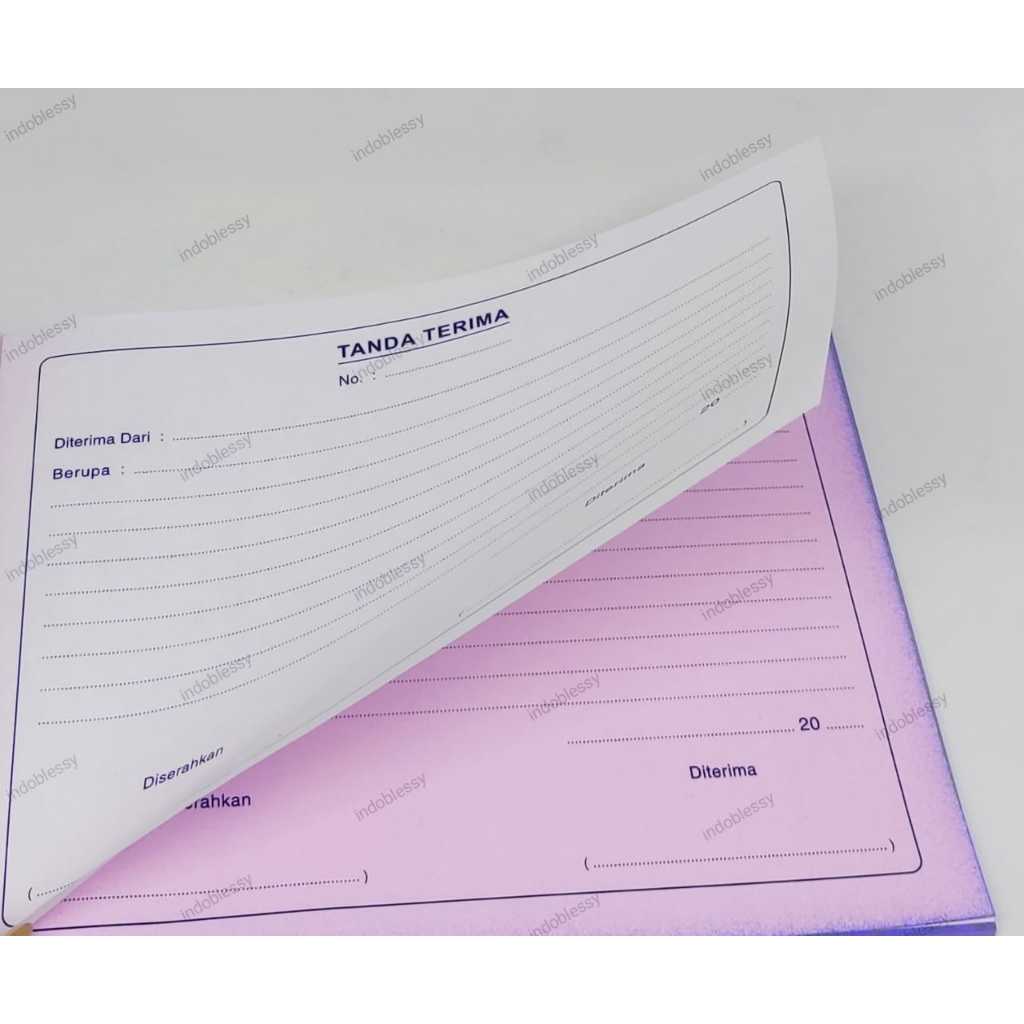 

ghg BUKU TANDA TERIMA BARANG 1/2 FOLIO NCR 2 Rangkap Putih - Merah