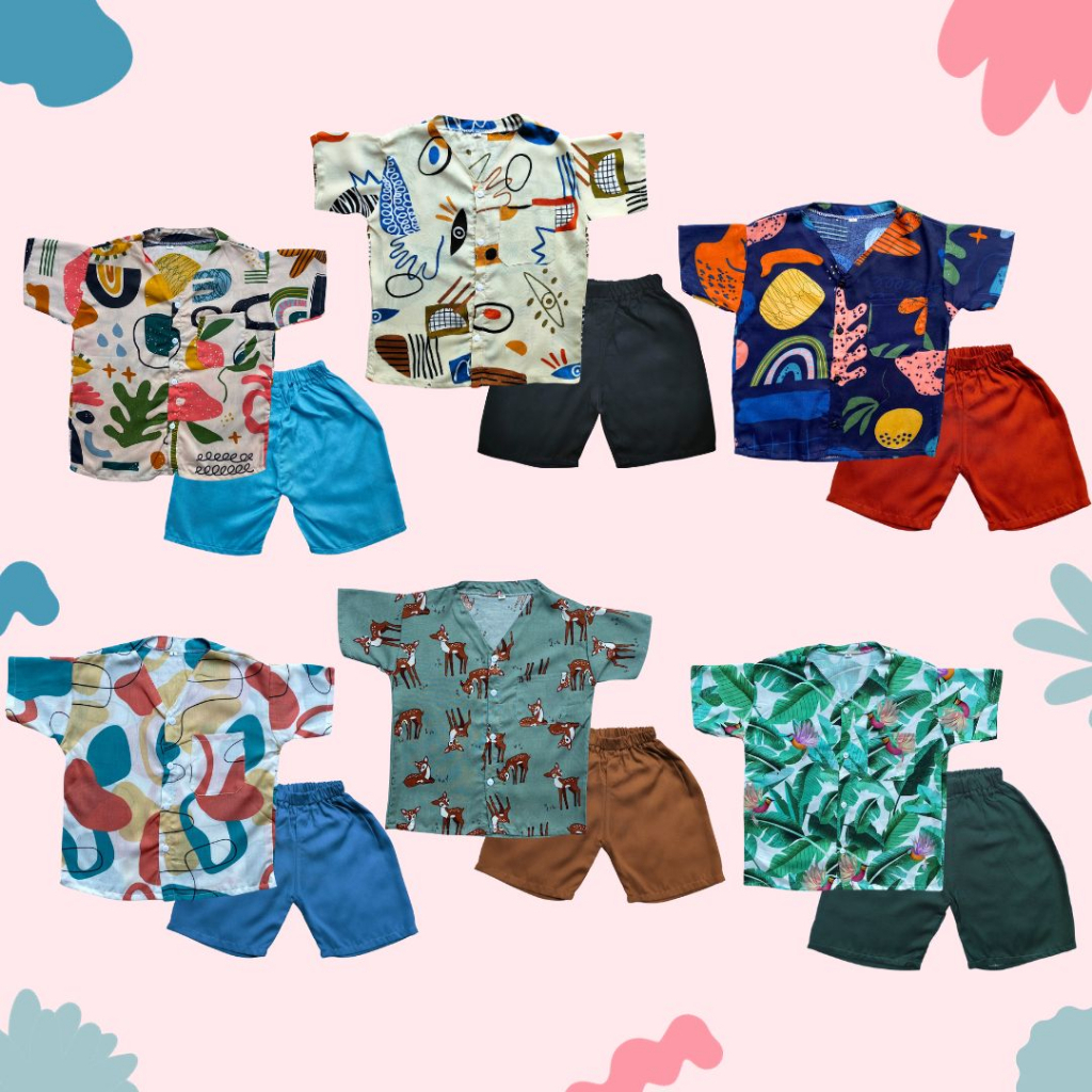 SET RAYON ANAK SETELAN RAYON ANAK | ONE SET RAYON ANAK | PIYAMA BAJU TIDUR I SETCEL RAYON ANAK