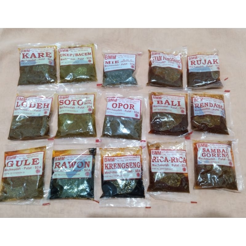 

10 - 20 pcs Bumbu Masak Mahmudah Kemasan 55 gram Merah Non Merah Mix