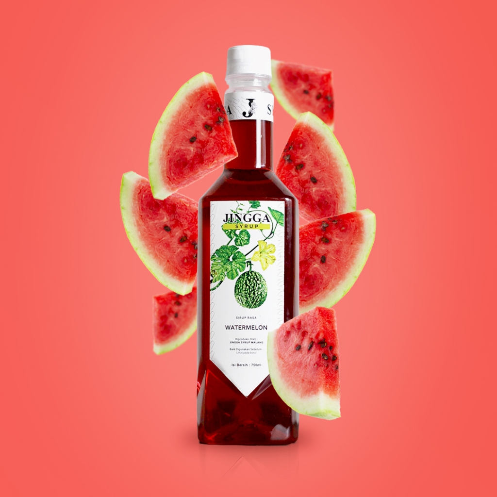 

JINGGA Watermelon Syrup 750 ml - Sirup Flavour Semangka Untuk Mocktail Cocktail