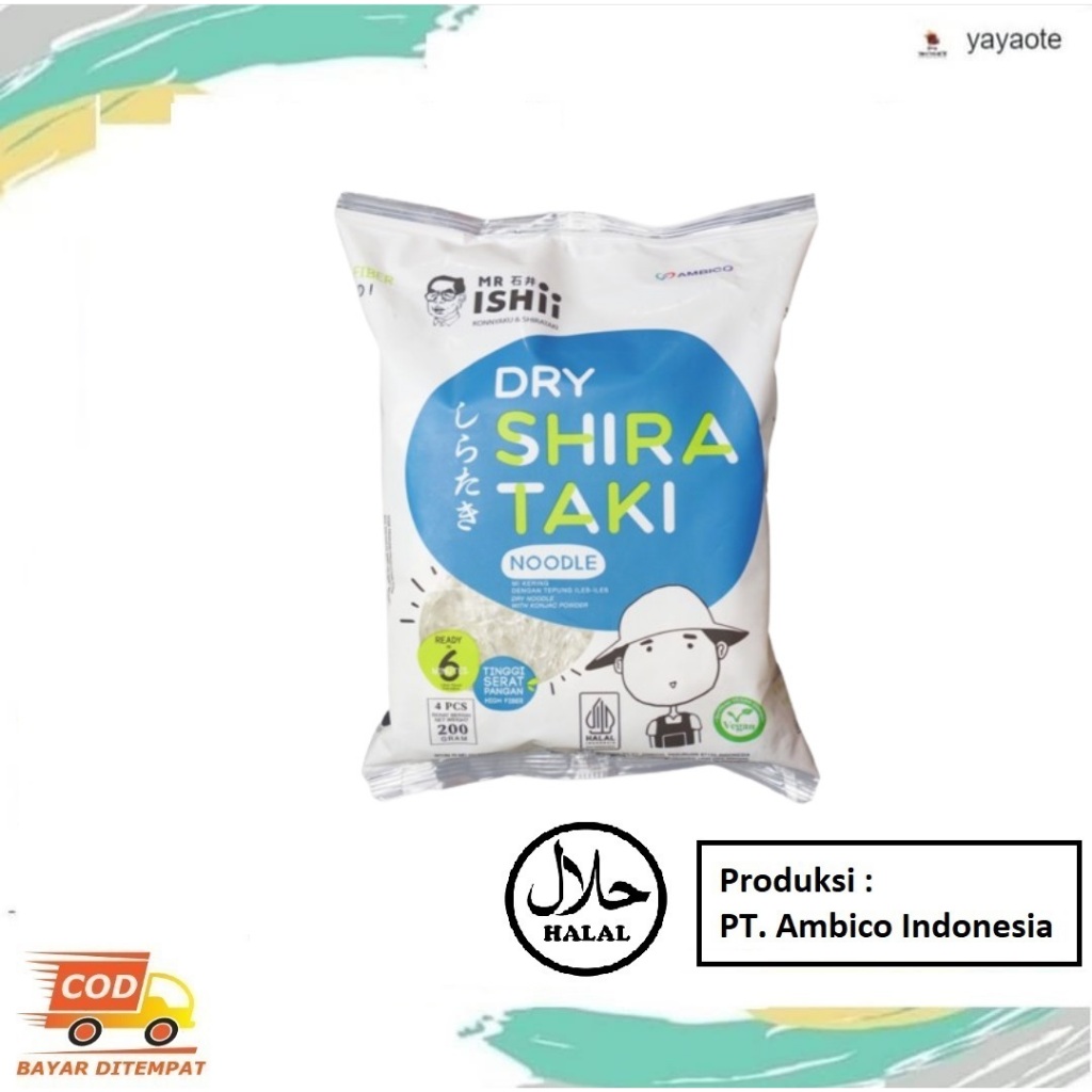 

DRY SHIRATAKI NOODLES MIE 250 GR