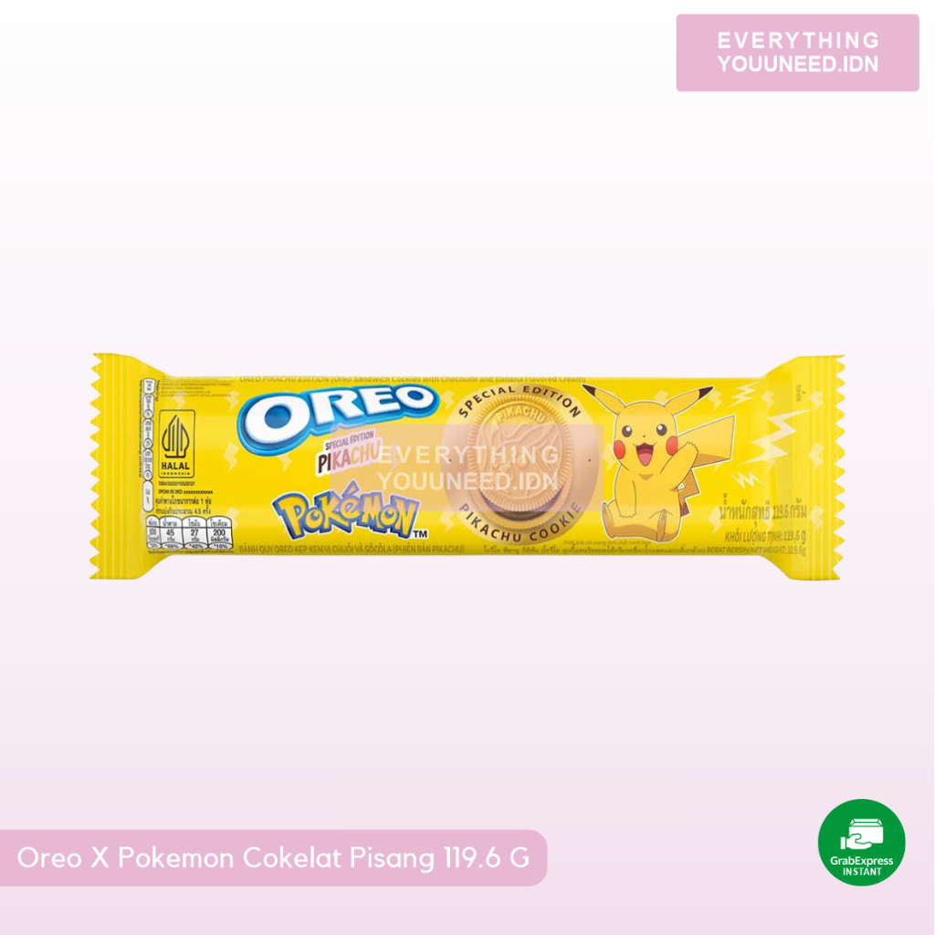 

Oreo Pokemon Cokelat Pisang 119.6G