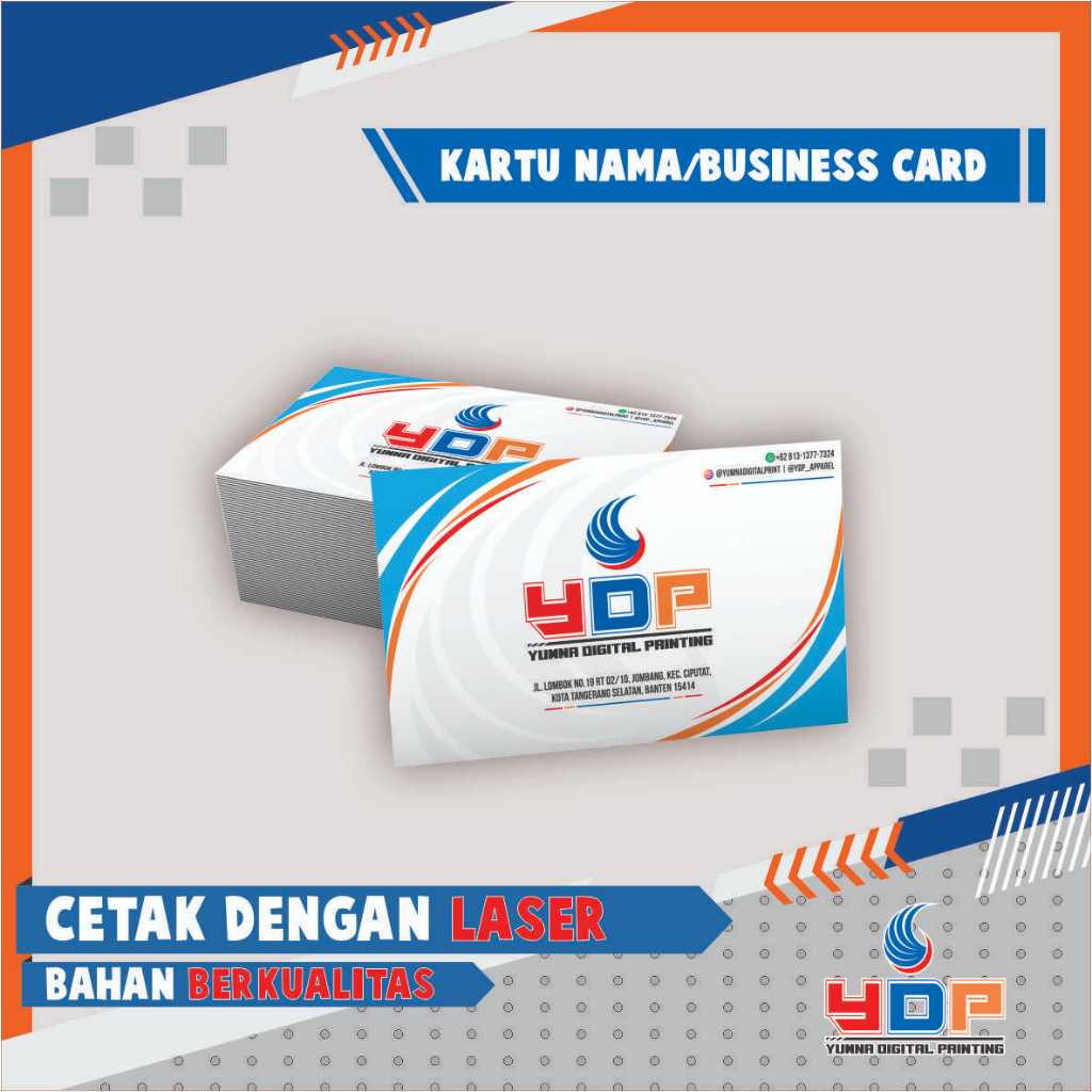 

Kartu Nama / Business Card - Satu Sisi - Plus Laminasi