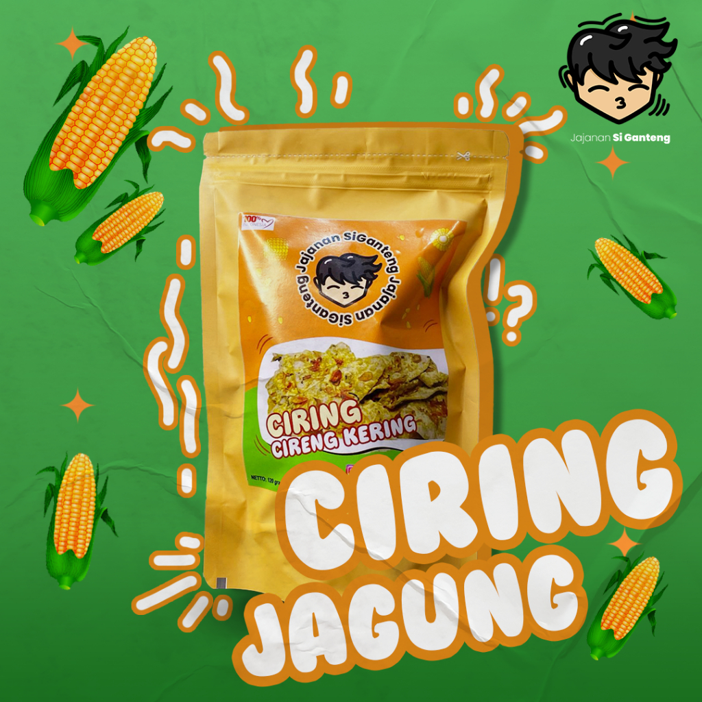 

cireng kering (ciring) cemilan jajanan si ganteng rasa jagung manis