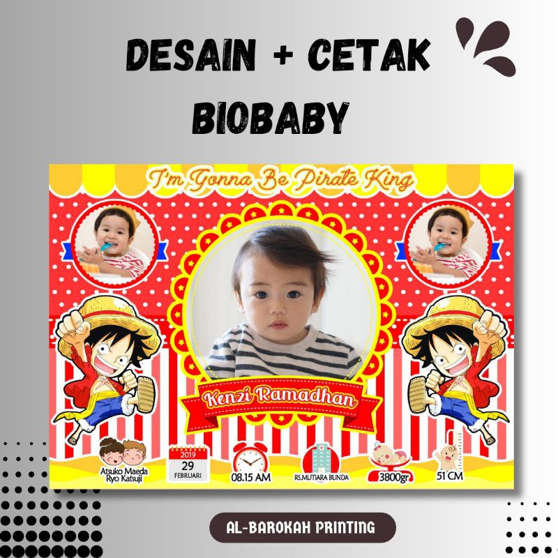 Biodata Bayi / Kado Bayi / Custom Frame Biodata Bayi / Biobaby / Kado Lahir Bayi