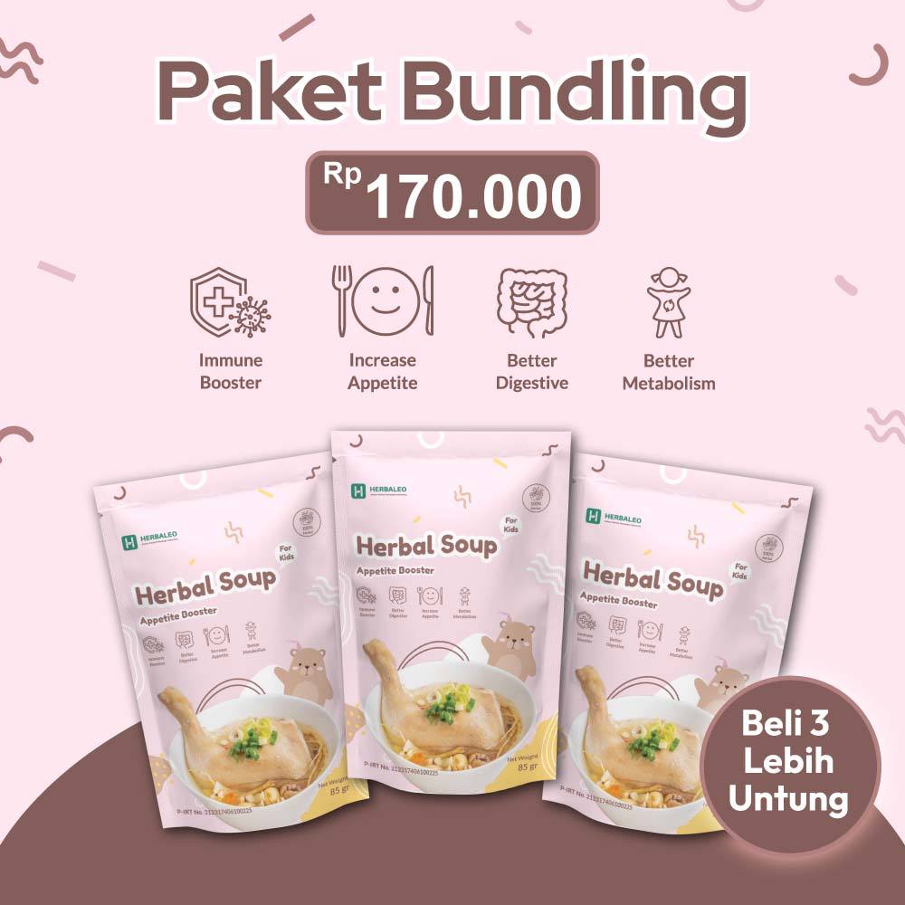 

Herbaleo - Paket Bundling Herbal Soup For Kids Appetite Booster (3 pcs)