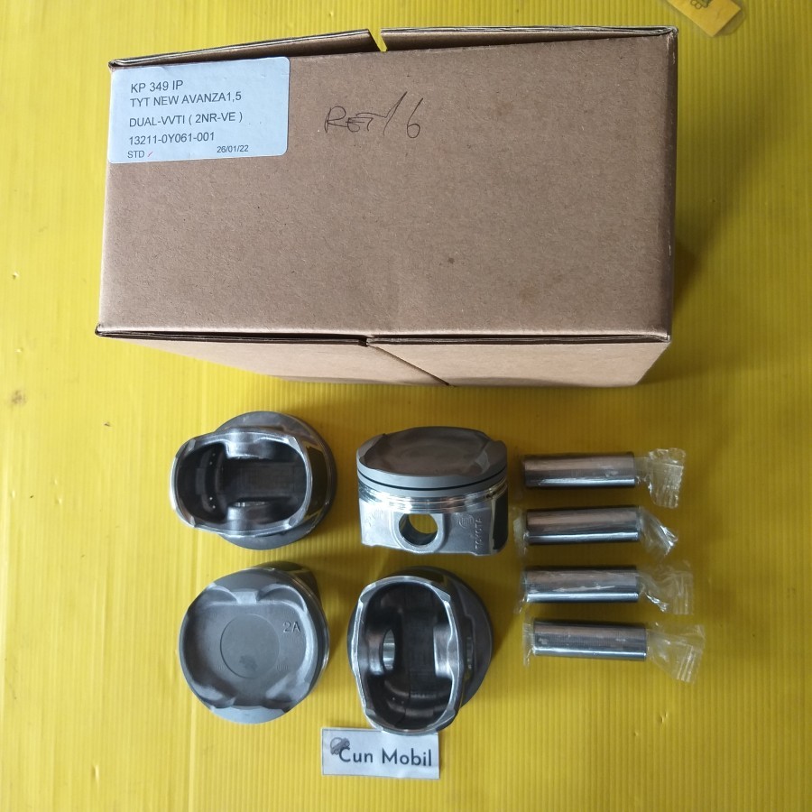 Piston seher New Avanza Xenia 1500cc Dual VVTI VVT-I 2NR-VE ukuran pen piston nya 18x54mm harga per 