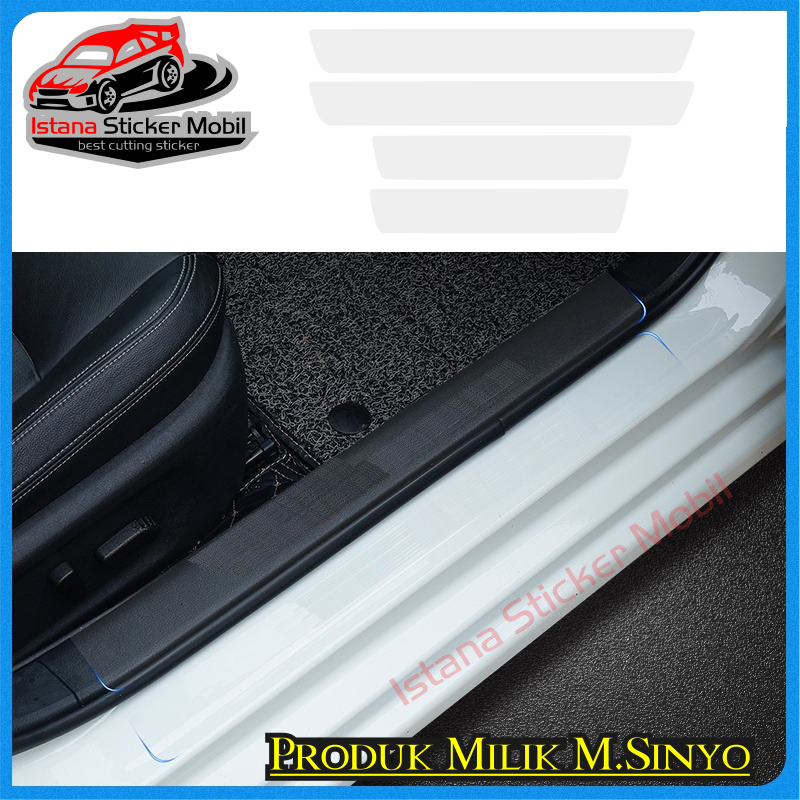 Sticker Pelindung Sill Plate 1/4/5/8/9 Pcs Stiker transparan polos sticker Pelindung Pijakan Lantai 