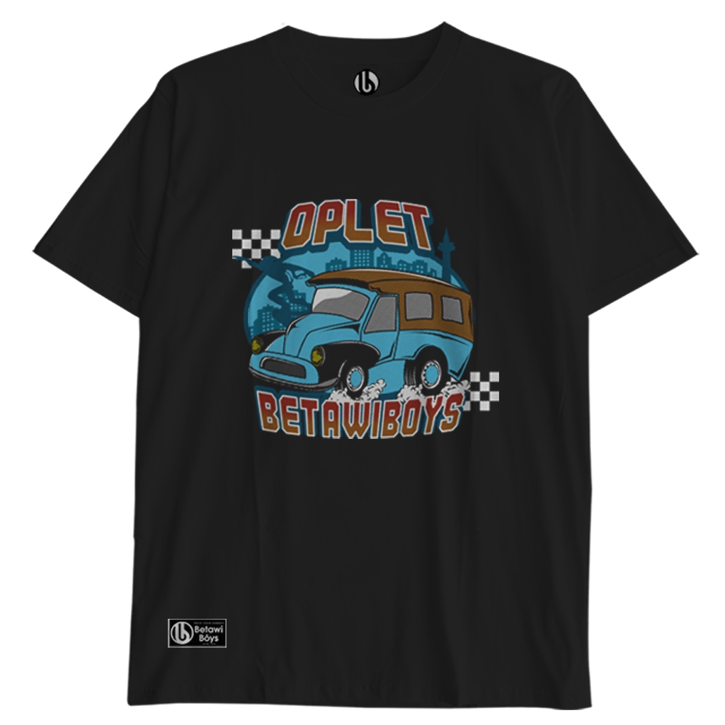 Kaos Betawi Boys - OPLET - Kaos Pria dan Wanita Unisex Pendek