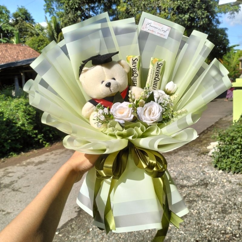 

buket wisuda+ coklat