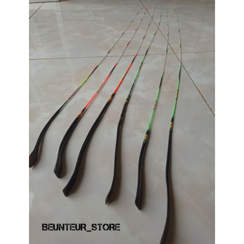 Joran Wader super lentur non sambung 100cm - gagang tanduk