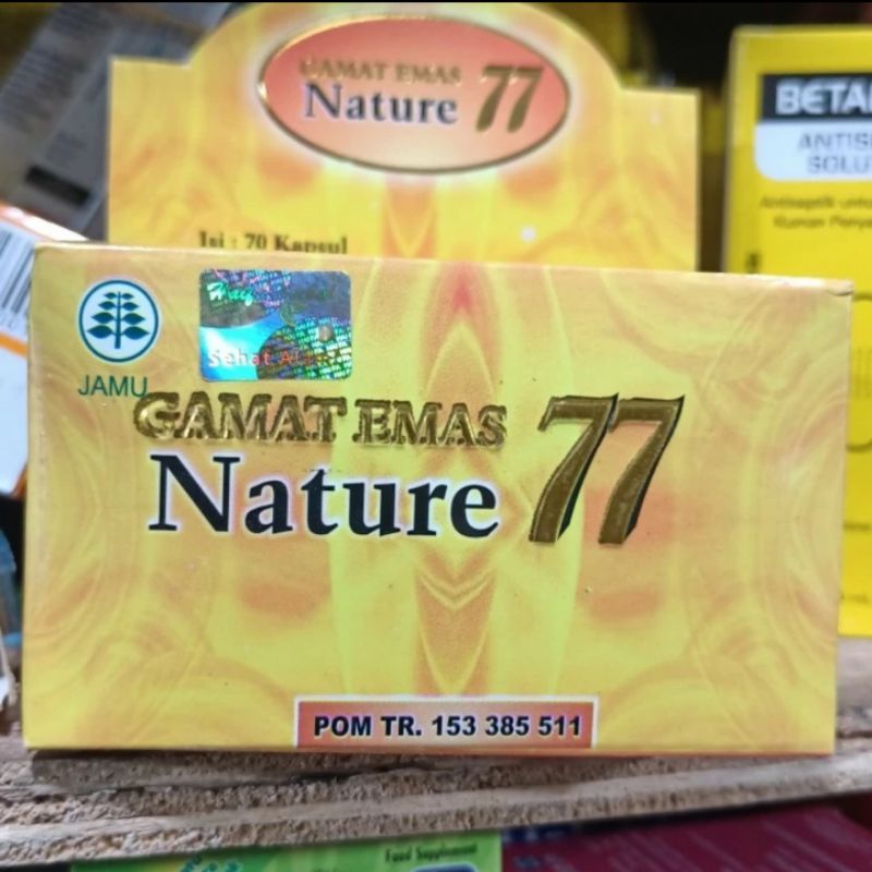 gamat emas nature77 isi 70 capsul
