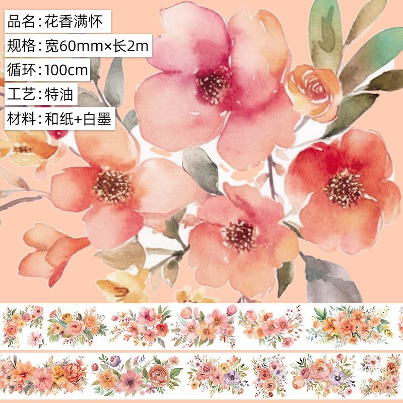 

100cm Washitape Sampel Vintage Flower