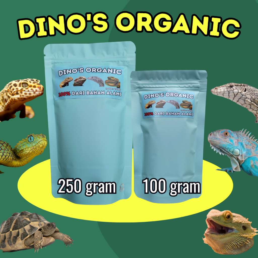 Dino's Gutload Organic | Reptil, Gecko, Vitamin, Suplemen