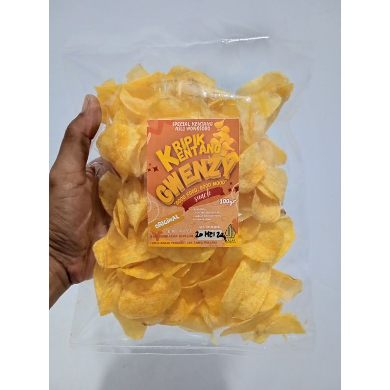 

Kripik Kentang GWENZY Original 100gr