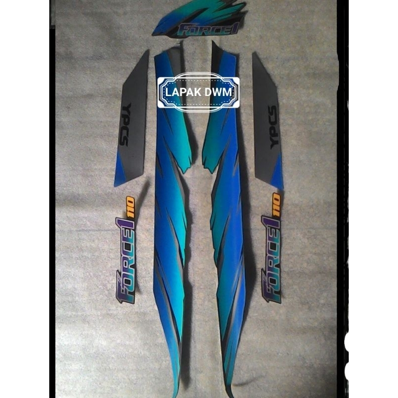 STIKER STRIPING STRIPPING YAMAHA FORCE 1 FI F1 NOS ORIGINAL