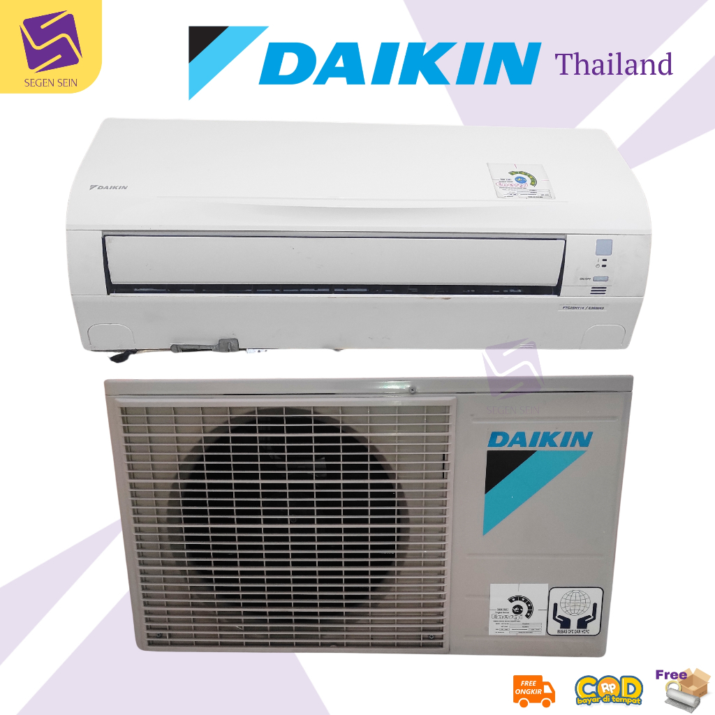 AC Daikin 1 PK Thailand Indoor + Outdoor + Remote Second