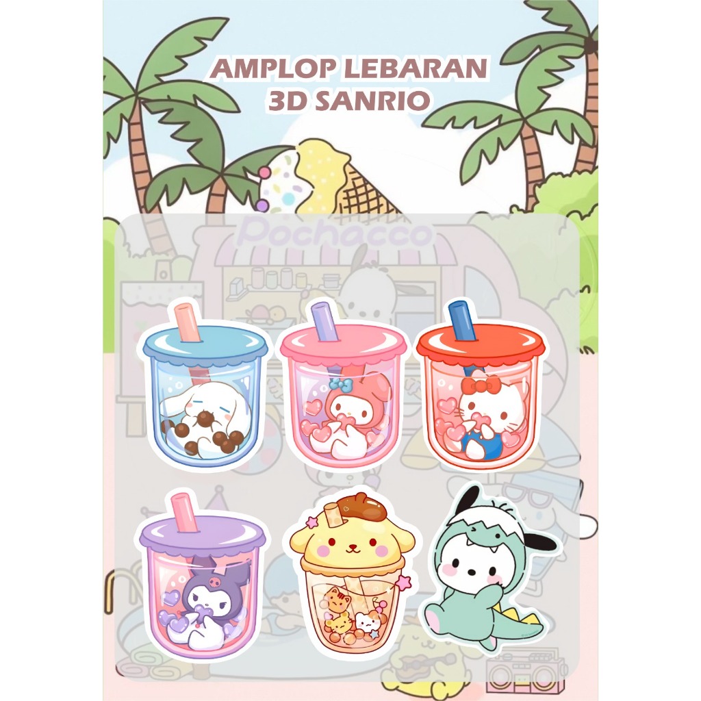 

Angpao Angpau Imlek Amplop Lebaran Idul Fitri 3D Karakter Kartun Sanrio ( isi 5)