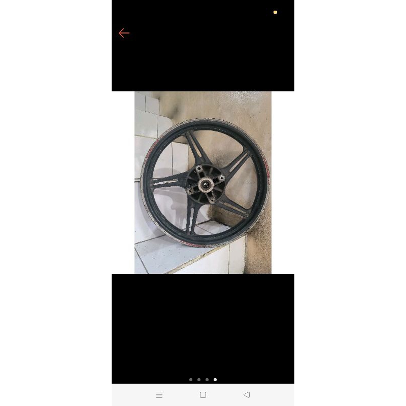 velg Velek belakang Kawasaki athlete original