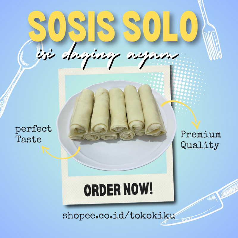 

[10 PCS] Sosis Solo Daging Ayam Frozen PREMIUM